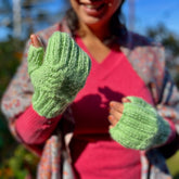Winter Cap & Gloves (SeaGreen)